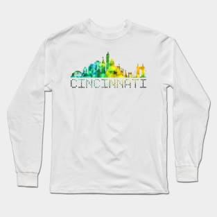 Cincinnati Skyline Yellow Long Sleeve T-Shirt